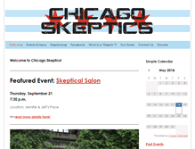 Tablet Screenshot of chicagoskeptics.net